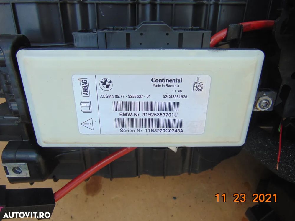Modul airbag-uri BMW f10 f11 f06 f12 f01 f30 f31 calculator airbag - 1