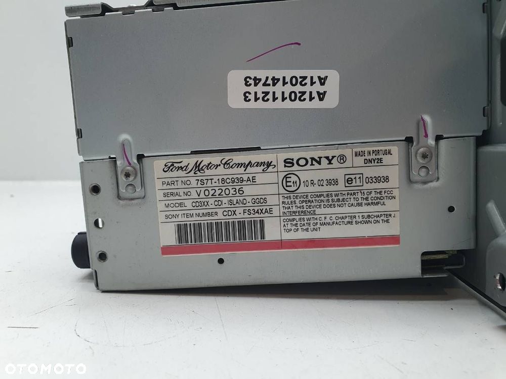 RADIO ODTWARZACZ CD FORD S-MAX I MK1 7S7T-18C939-AE - 3