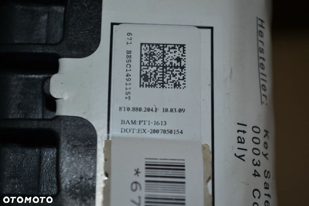 AUDI A4 B8 A5 PODUSZKA POWIETRZNA AIRBAG PASAŻERA 8T0880204F - 3