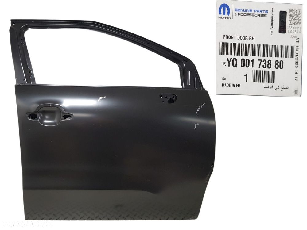 FABRYCZNIE NOWE PRZEDNIE PRAWE  DRZWI PRZÓD LEWA CITROEN C3 AIRCROSS 17-24 YQ00173880 - 1