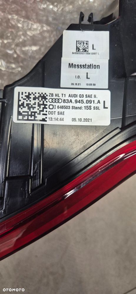 AUDI Q3 II 83A FULL LED LAMPY TYŁ USA 2021 - 9