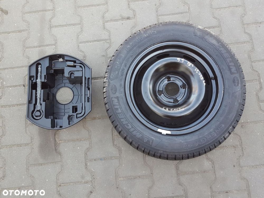 CITROEN C4 CACTUS 14-20r KOŁO ZAPASOWE 15 4X108 UCHO KLUCZ - 1
