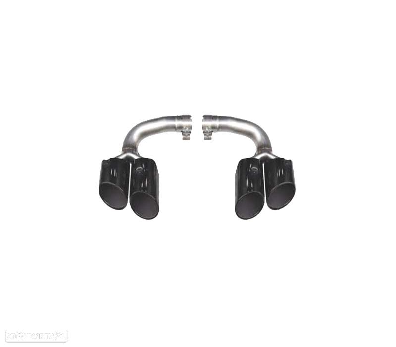 PONTEIRAS DE ESCAPE PORSCHE CAYENNE 17- LOOK S PRETO - 3