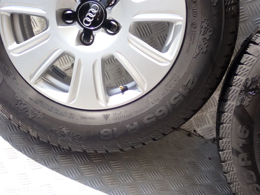 KOŁA FELGI ALUMINIOWE AUDI Q5 Q3  6,5JX16  ET 33 5X112V  8V0601025Q Z OPONAMI ZIMA 215/65/16 - 5