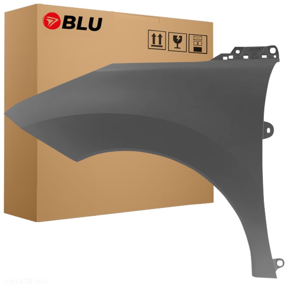 BLU Błotnik PEUGEOT 3008 I KTP lewy szary 2009-2016 przód GrauerHai - 1