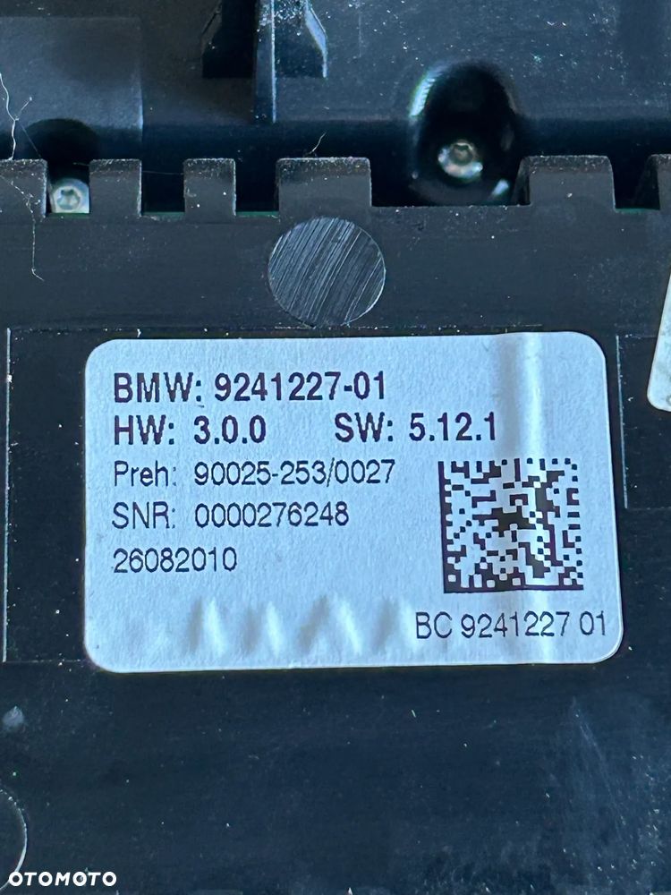 BMW F02 F01 F10 PANEL KLIMATYZACJI RADIA 9241227 - 3