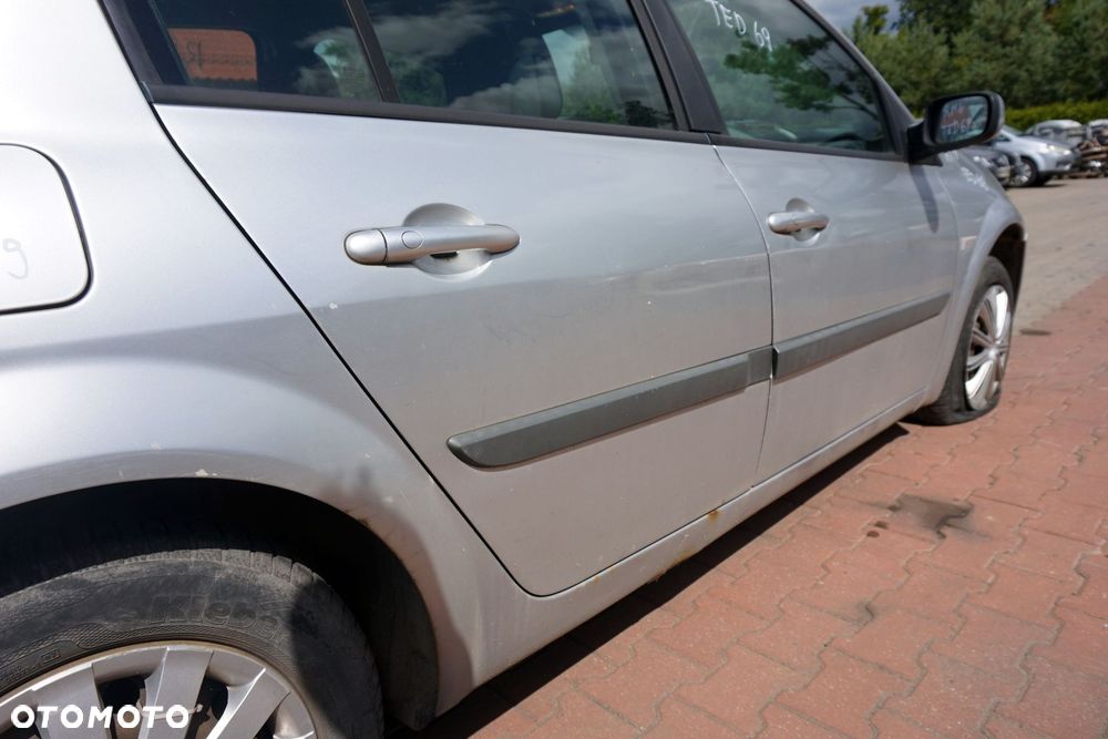 DRZWI TYLNE PRAWE MEGANE II PH2 LIFT 5D HB TED69  SREBRNY RENAULT 2006-2008 - 3