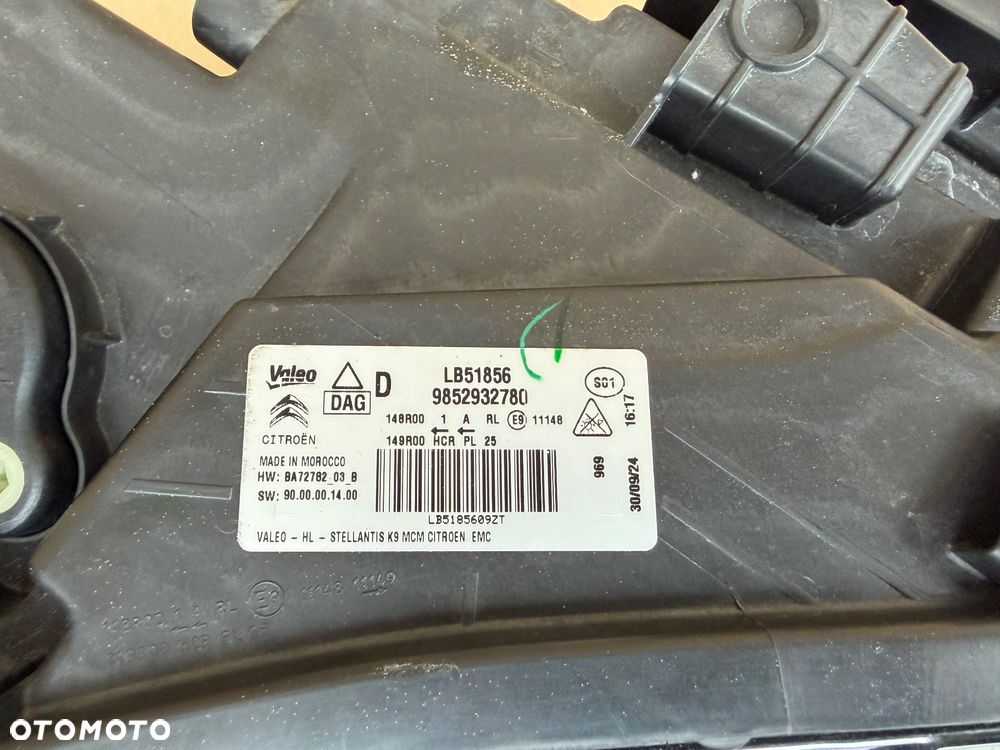 Lampa przód przednia prawa CITROEN BERLINGO IV LIFT 24- FULL LED 9852932780 - 10
