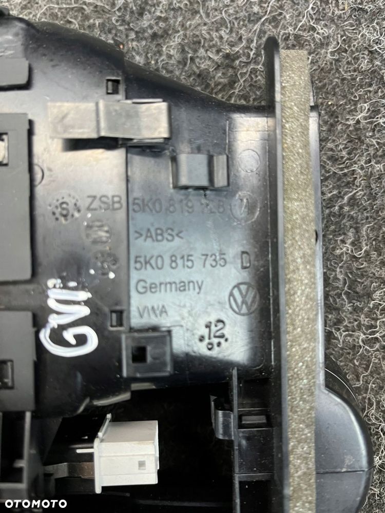 vw golf VI lift kratka nawiewu środkowa 5K0819743 - 7