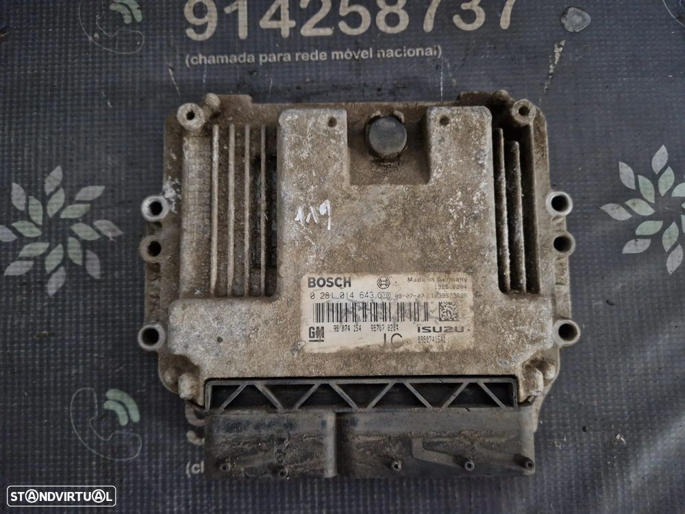 Centralina usada BOSCH 0281014643 OPEL ASTRA H 1.7 CDTI 100CV Z17 - 1