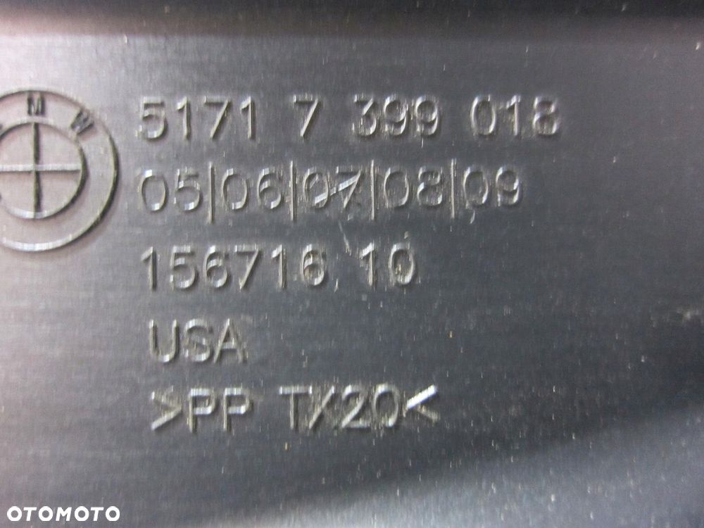 BMW X3 B46 G01 X4 G02 OSŁONA WLOTU POWIETRZA PODSZYBIA 7399018 51717399018 - 6