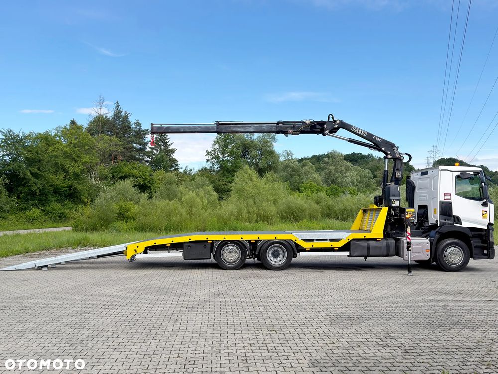 Renault T 380 * LAWETA 7,40 m * FASSI F120 B.2.22 + PILOT * STAN BDB - 10