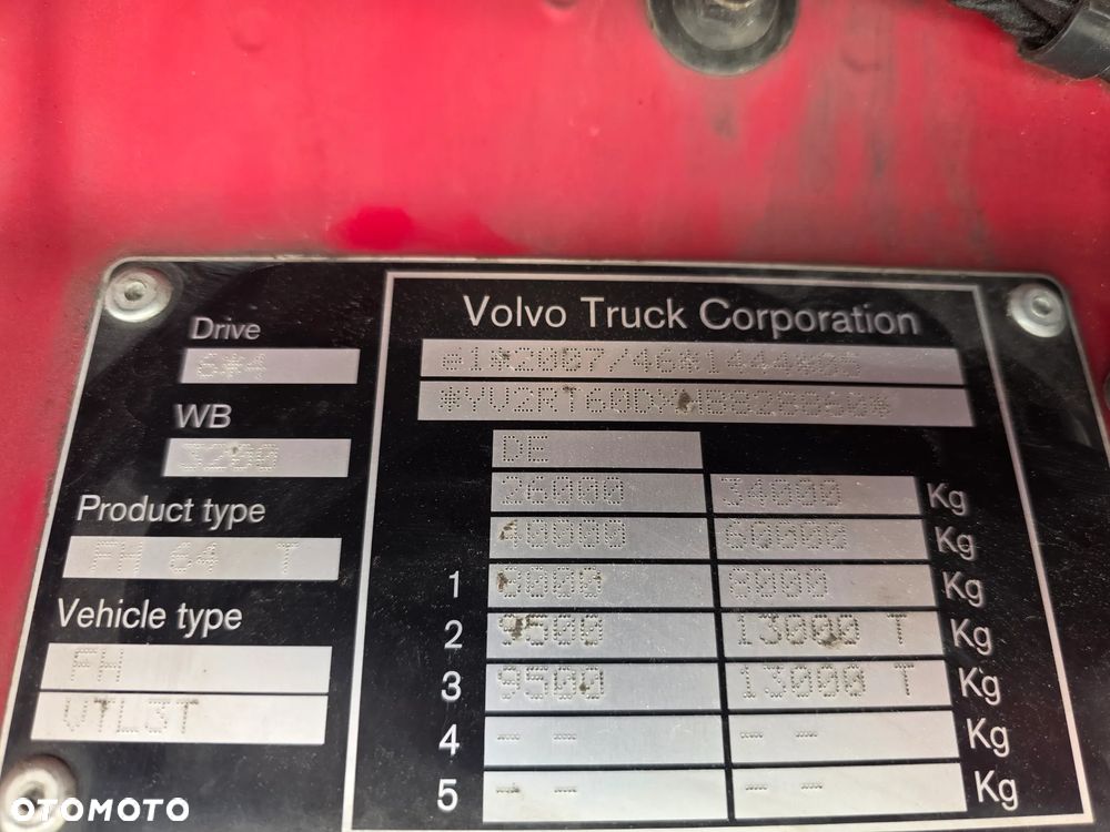 Volvo FH13 540 6X4 60000 KG Z Niemiec 2 szt - 16