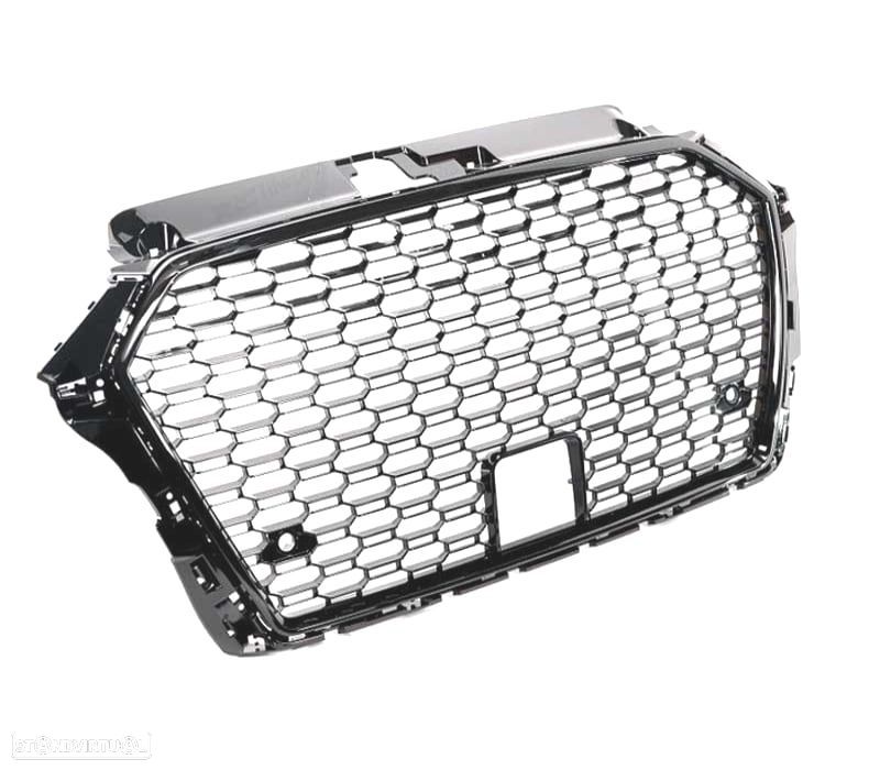 GRELHA AUDI A3 8V 17-19 PRETO BRILHANTE ACC LOOK RS3 - 2