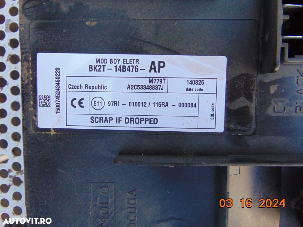 Kit pornire Ford transit 2.2 euro 5 an 2013-2016 ecu cip cheie modul imobilizator sid208 - 7