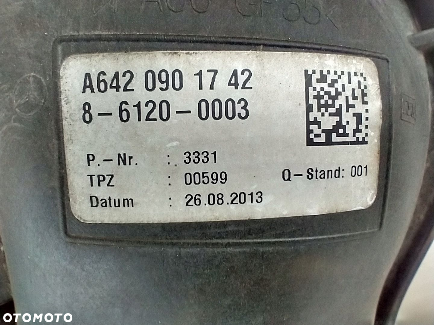 MERCEDES E-KLASA W212 3.0 CDI PRZEWÓD POWIETRZA PRZEPŁYWOMIERZ A6420901742 - 12