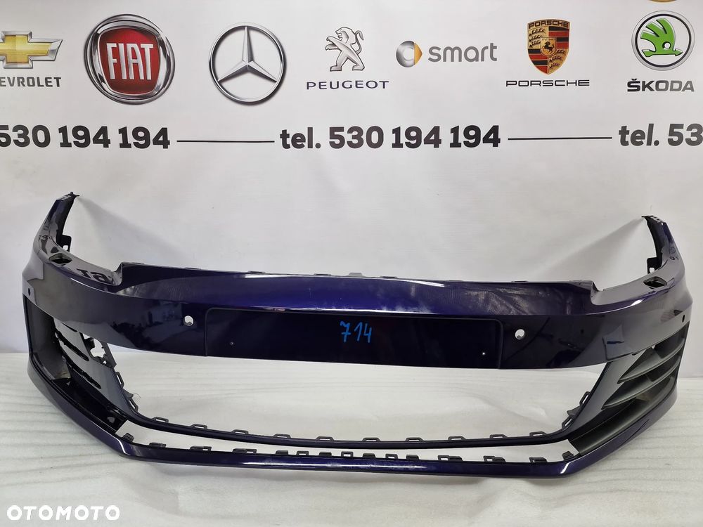 VW SCIROCCO LIFT R-LINE 14- ZDERZAK PRZEDNI PRZÓD NA SPRYSKI + 4X PDC , ŁADNY , FIOLETOWY METALIK , NR AUKCJI NZ714 - 1
