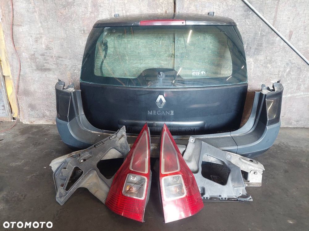 KOMPLETNY TYŁ KLAPA BAGAŻNIKA ZDERZAK LAMPY MEGANE II LIFT KOMBI NV676 - 1