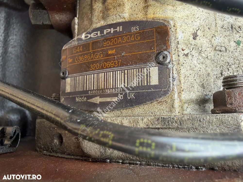 Pompa injectie JCB Delphi Cod OEM 320/06937, Cod Delphi 9520A304G, Type 1544, Seria 03686AGG JCB 3 CX - 3