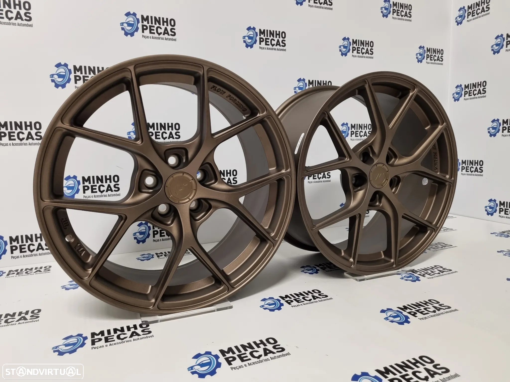Jantes Japan Racing (SL01) em 17 Matt Bronze (5x100) - 3