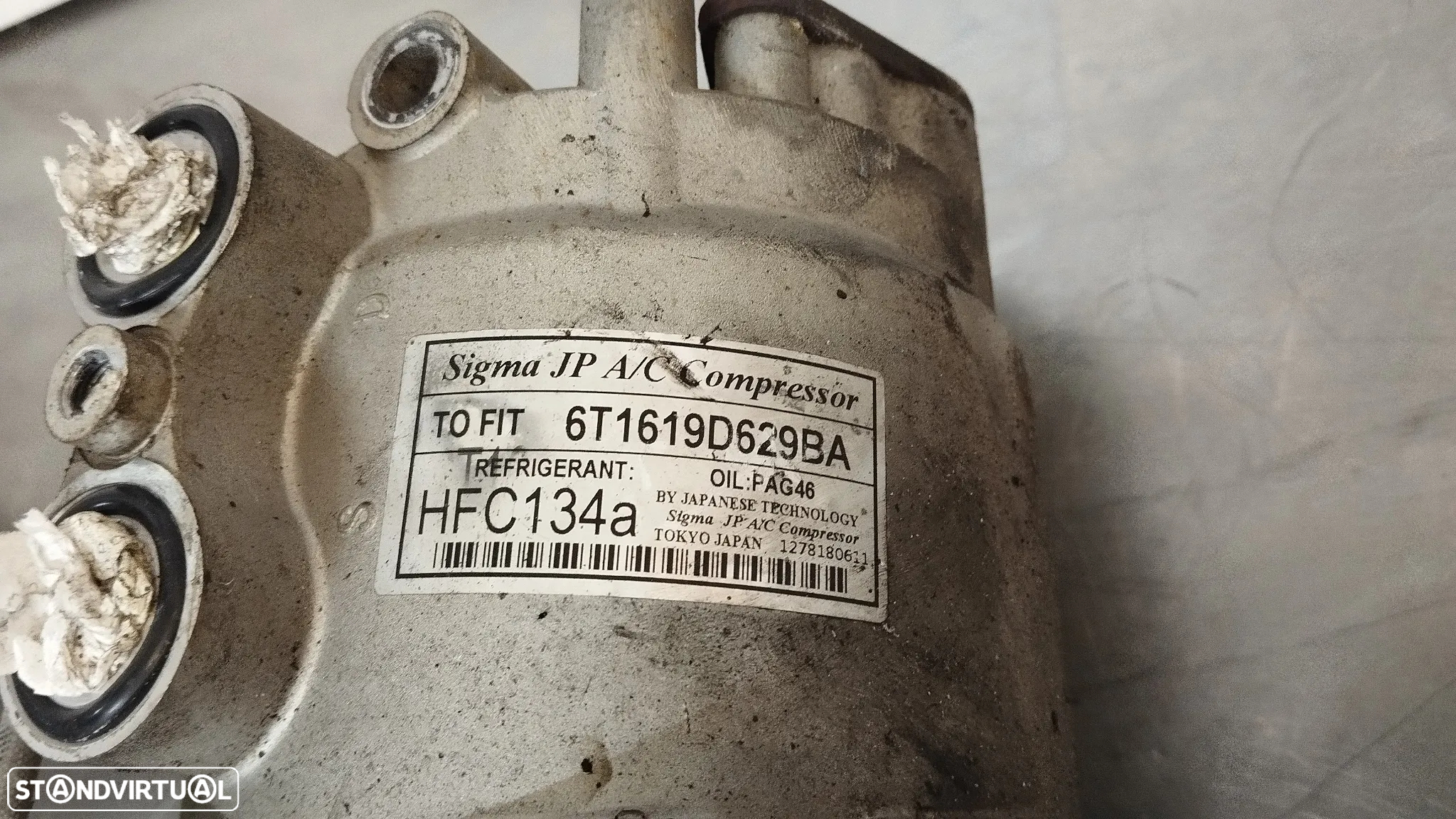 COMPRESSOR AC FORD TRANSIT CONNECT 1.8TDCI REF. 6T1619D629BA - 4