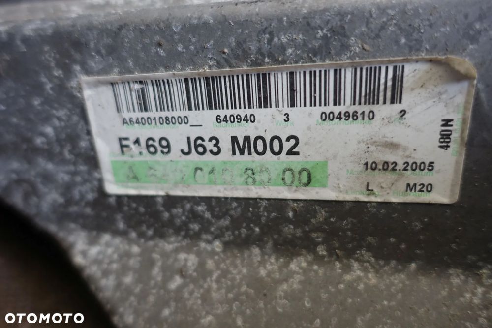 SILNIK MERCEDES W169 W245 B KLASA 2.0 CDI A640010 - 5