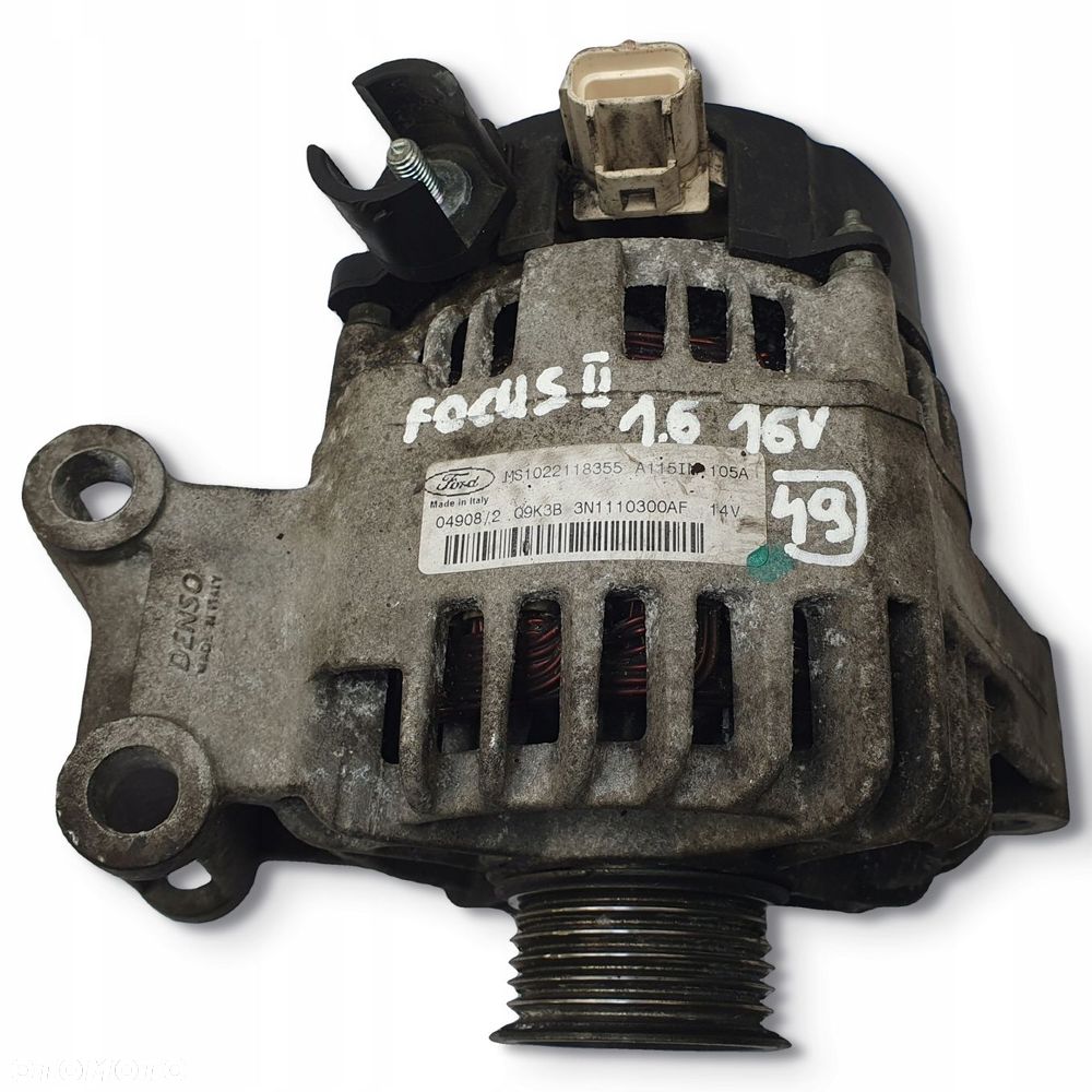 ALTERNATOR Ford Focus MK2 C-max 1.6 16V MS1022118355 3N1110300AF - 5