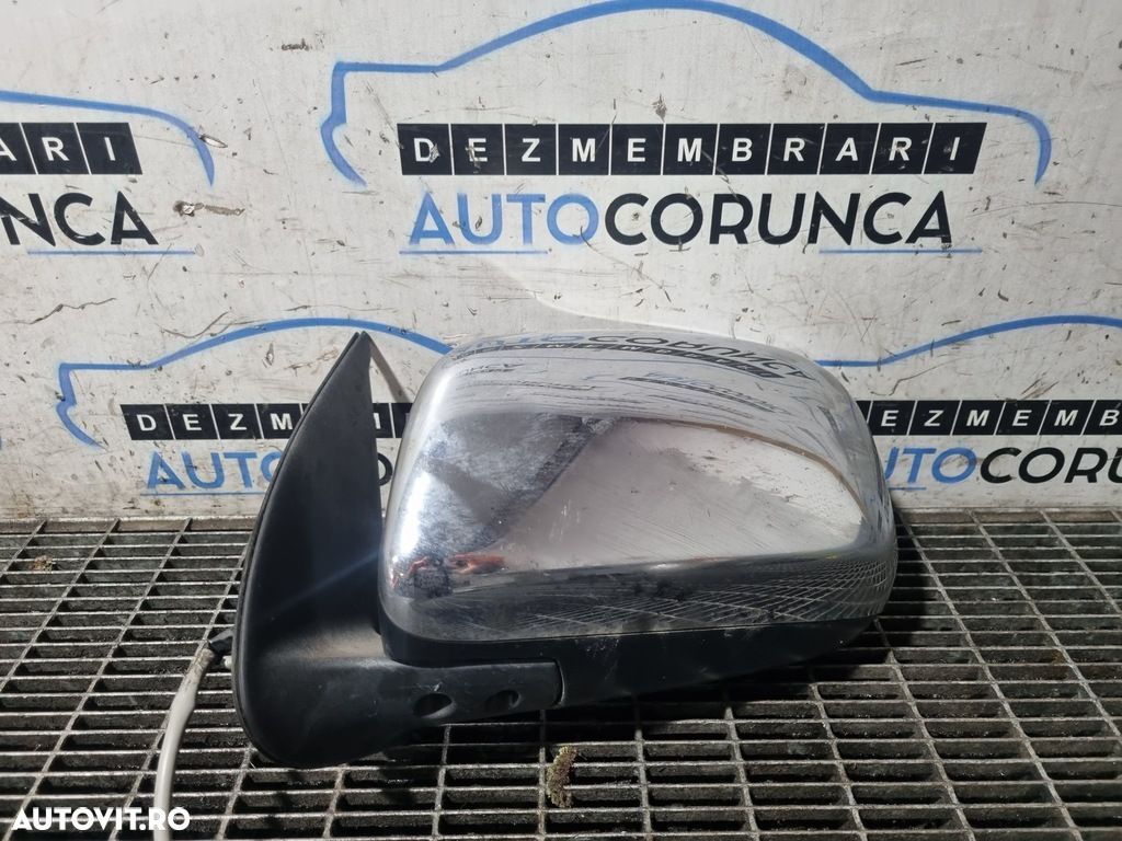 Oglinda stanga Toyota Hilux 2010 - 2015 4 Usi Silver Metalizat 1C0 (1302) Fara rabatare - 1