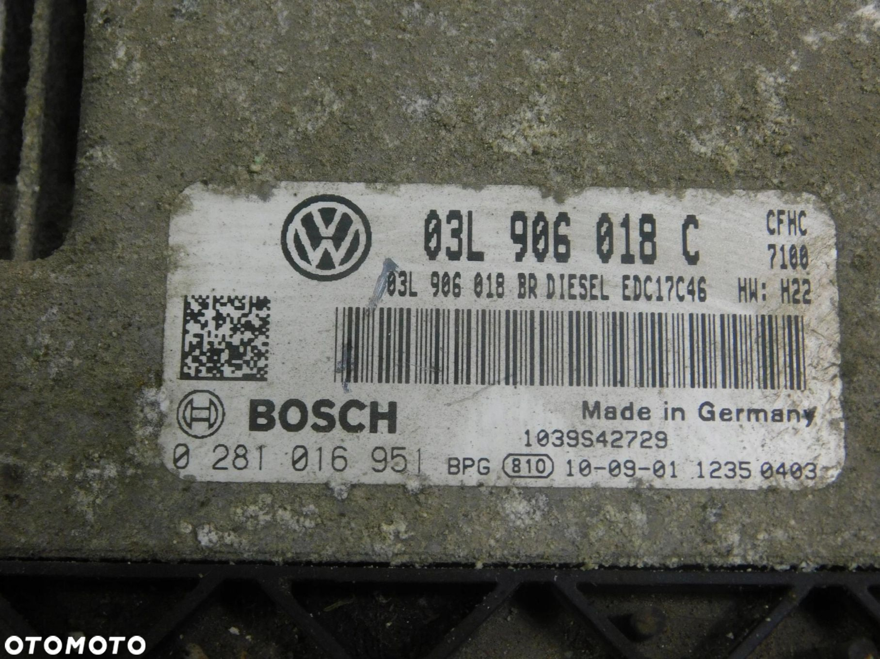 03L906018C 0281016951 Zestaw Startowy Komputer Skoda Octavia Ii 2.0Tdi Cfhc - 2