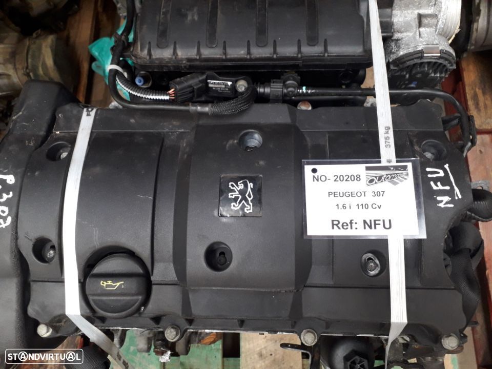 Motor Peugeot 307 1.6 16V 110Cv de 2003 - Ref: NFU - NO20208 - 6