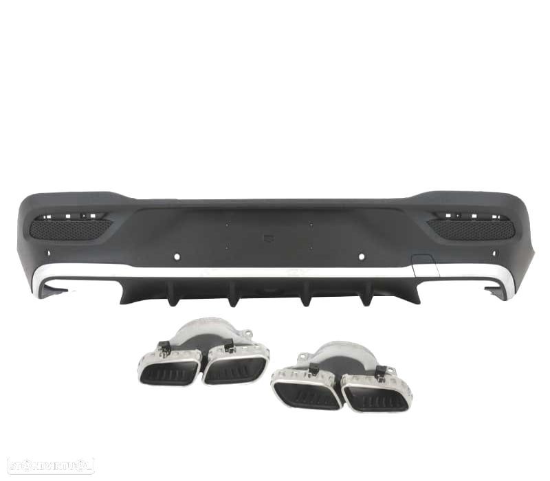 DIFUSOR TRASEIRO MERCEDES C167 GLE 20- + PONTEIRAS DE ESCAPE - 5