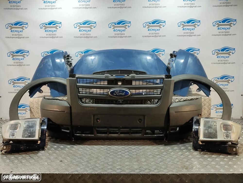 Frente Completa Ford Transit FA_ Van - 2006 / 2014 - Capot | Capo | Parachoque | Parachoques | Guarda Lamas | Lama | Otica | Oticas | Radiador | Ventilador | Fibra | Reforço | Original | P6C1116612AP | 2454107 | 6C1117K819B | 1370602 | 1561051 - 8