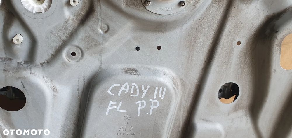 Mechanizm podnośnik szyby prawy przód VW Caddy III Lift 1T0837756M - 8