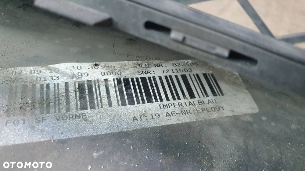 ZDERZAK PRZÓD KAMERY PDC BMW F01 F02 A89 IMPERIALBLAU - 19