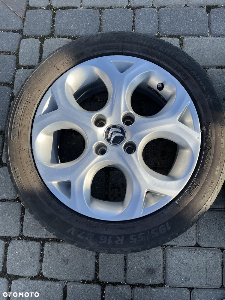 Alufelgi 4x108 16 cali Citroen Berlingo C4 Peugeot Partner 308, 208 opony lato 195/55/16 - 3