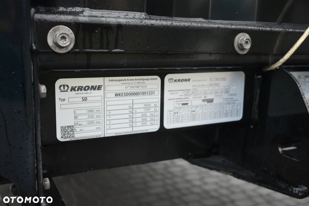Krone SD MEGA //  OS PODNOSZONA // 6X NOWE OPONY // DACH PODNOSZONY // LED - 26