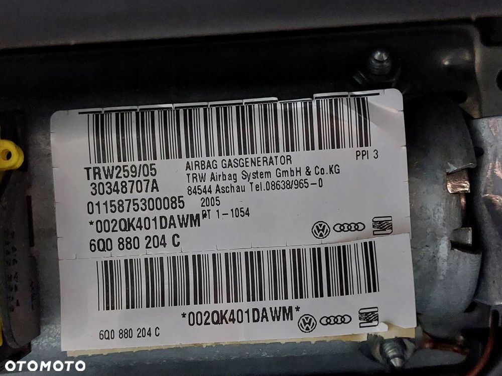 ZESTAW AIRBAG KOKPIT DESKA PASY PODUSZKI MODUŁ POLO IV 5D 6Q4857705J - 11