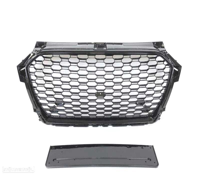 GRELHA FRONTAL AUDI A1 15-18 LOOK RS - 3