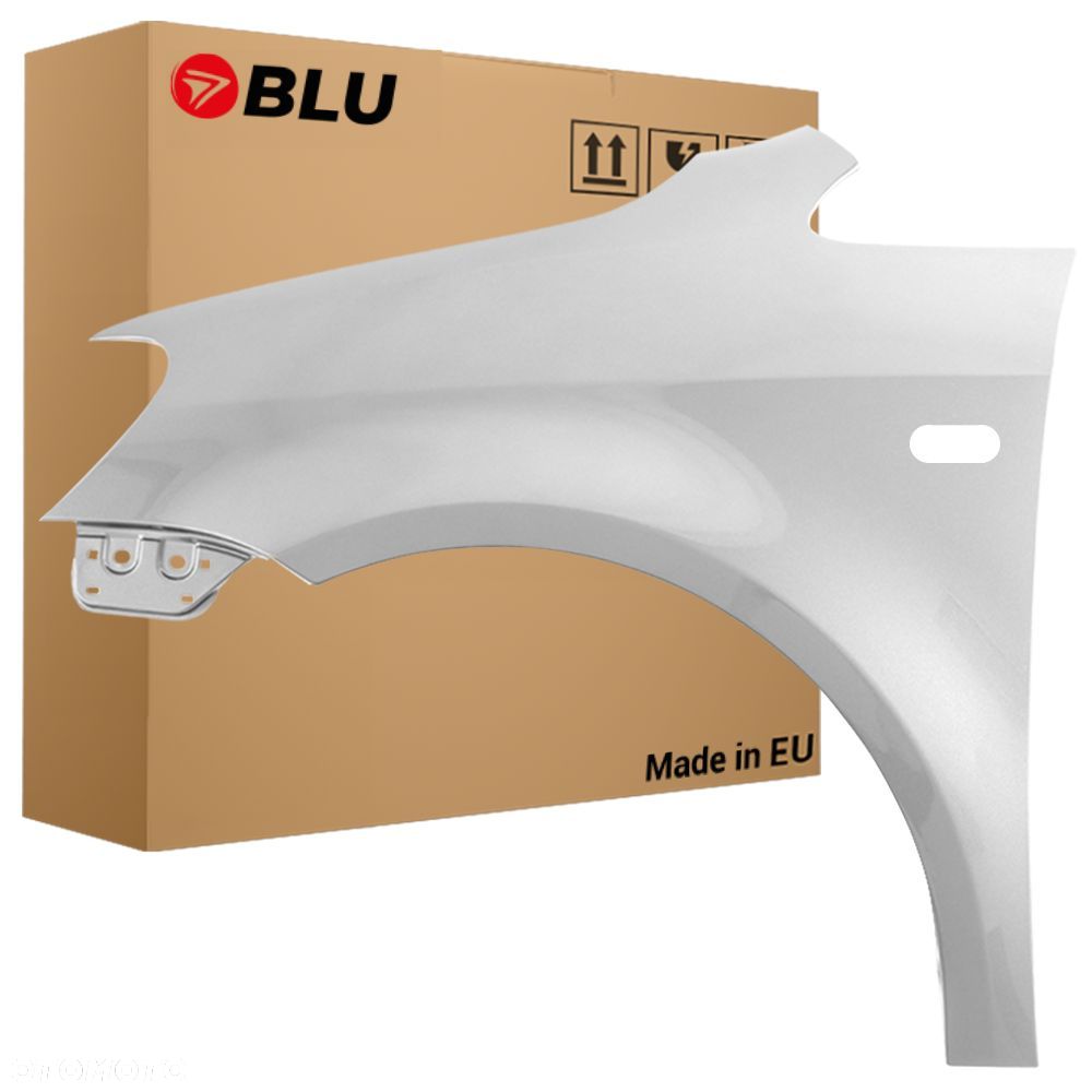 BLU Błotnik VOLKSWAGEN VW CADDY 3 LIFT LA7W lewy srebrny 2010-2015 przód ReflexSilber - 1