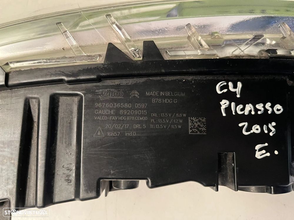 Citroen C4 Picasso II FAROL LED ESQUERDO - FF787 - 4