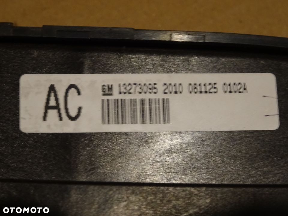OPEL INSIGNIA PANEL STEROWANIA NAWIEWU OGRZEWANIA KLIMATYZACJI pin carpass sps programowanie - 5