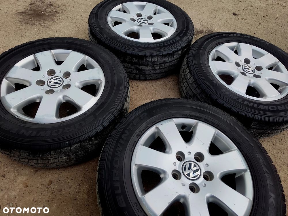 5x120 Felgi Aluminiowe Alufelgi Oryginalne 16 C 16C Koła Zimowe Zima VW T5 T6 Transporter Caravelle Legnica ALU-RAD 215/65 7,5mm - 4