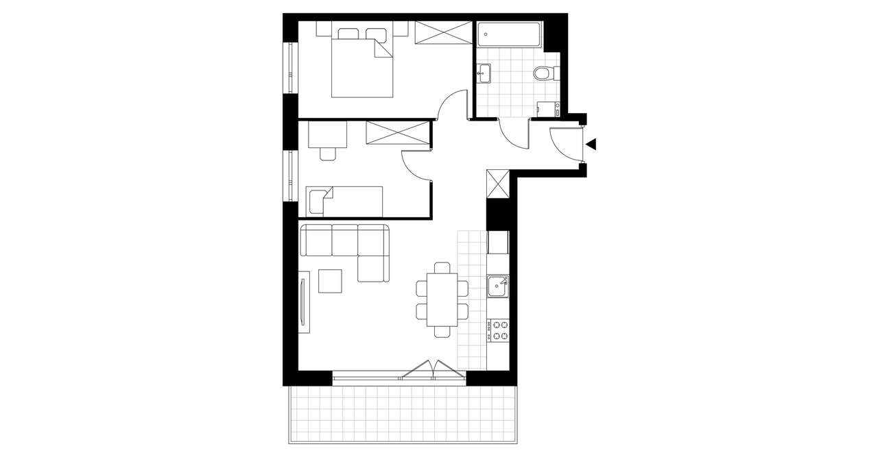 3-pokojowe mieszkanie 55m2 + balkon Bez Prowizji - Pełny obrazek: 4/8