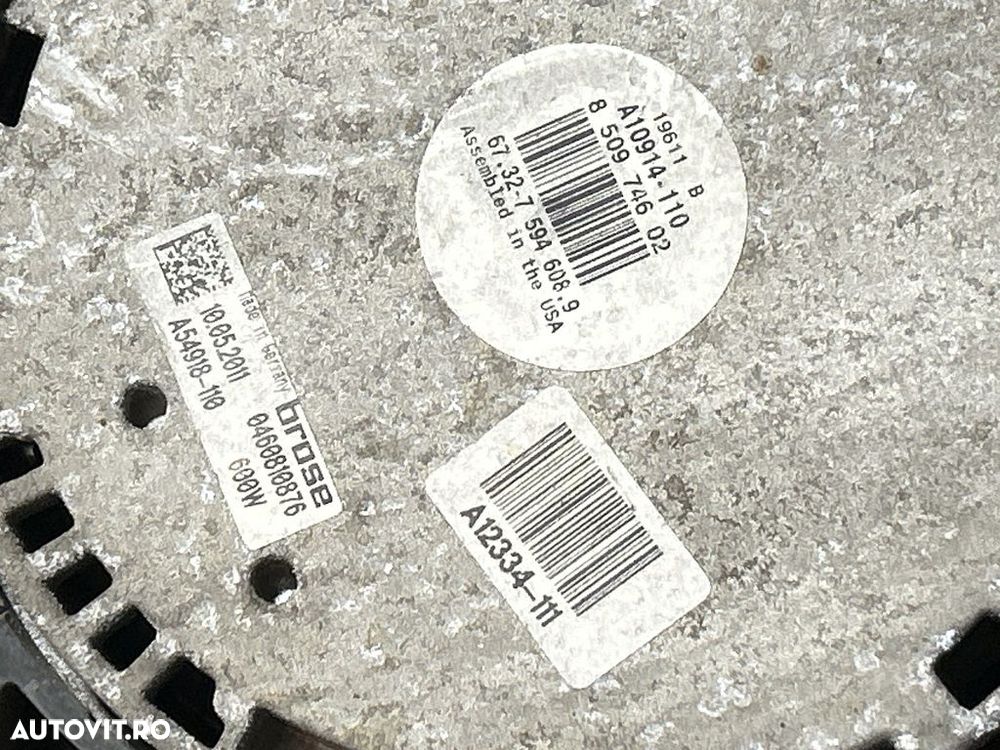 Electroventilator BMW X5 E70 Facelift 3.0 D 2010 - 2013 245CP Automata (1283) Diesel ... - 2