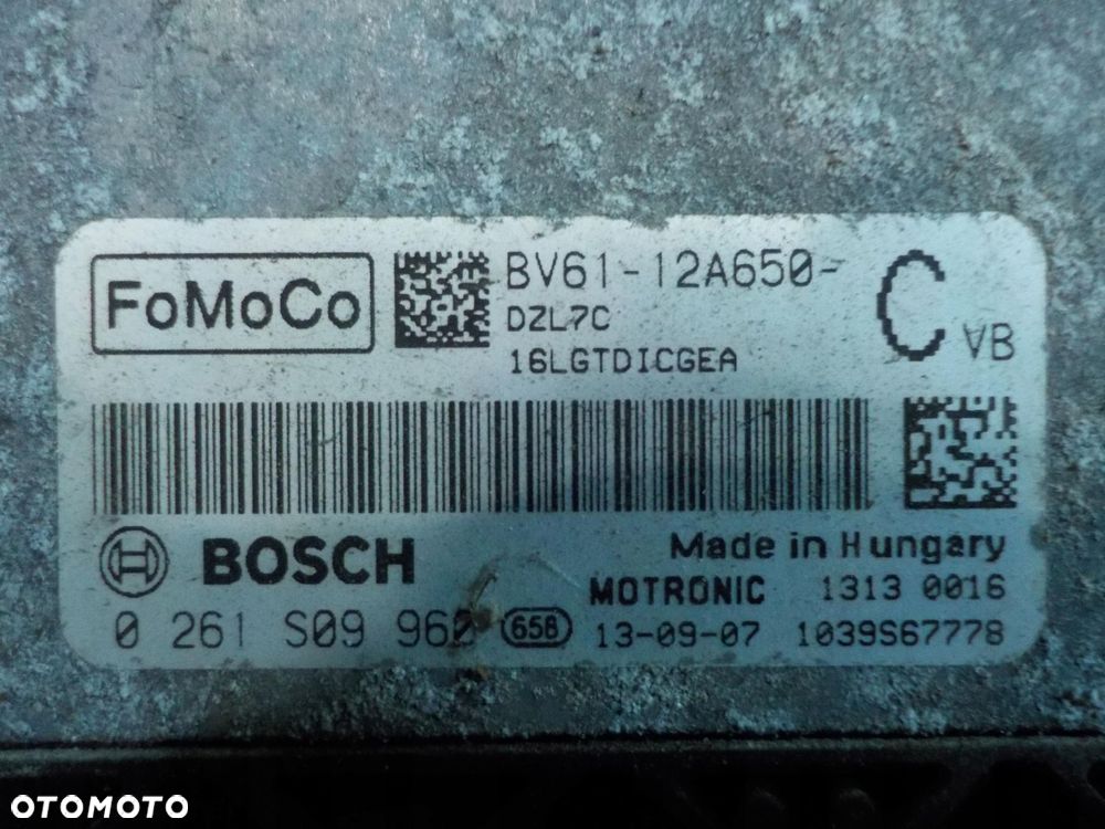 GRAND C-MAX MK2 1.6 B 5D 13r sterownik komputer silnika BV61-12A650-CVB - 3