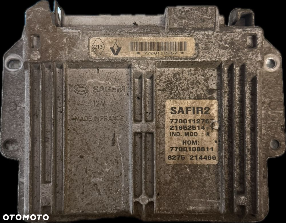 Sterownik KOMPUTER SILNIKA ECU RENAULT 7700112767
