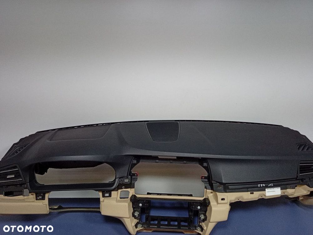 BMW 5 F10 F11 DESKA ROZDZIELCZA KOMPLET NAPINACZE AIRBAGI LEDER DAKOTA - 2