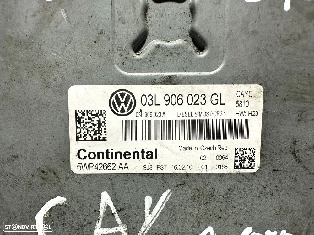 .Centralina Motor Continental VW Volkswagen Passat B6 1.6 TDi CAY 03L906023GL 5WP42662AA 2009 - 2014 - 8