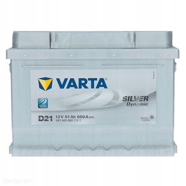 Akumulator Varta D21 12V 61Ah Silver Dynamic P - 14,3 kg - 3