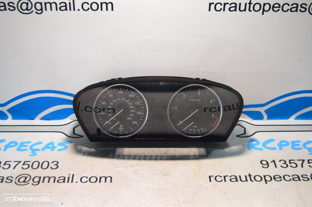 QUADRANTE MOSTRADORES PAINEL INSTRUMENTOS BMW MILHAS INGLES 62119153756 9153756 110080213 110080840 6965359 A2C53103634 BMW SERIE 5 E60 530D 24V 231CV M57D30 306D3 E61 - 10